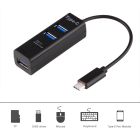 Комбінований USB-хаб 2-in-1 USB 2.0 Hub + картридер MicroSD/TF (Чорний)