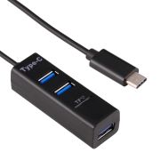 Комбінований USB-хаб 2-in-1 USB 2.0 Hub + картридер MicroSD/TF (Чорний)