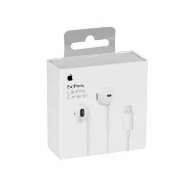 Дротові навушники Apple EarPods з роз'ємом Lightning Connector (білі)