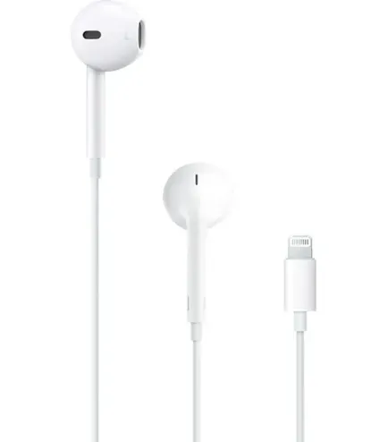 Дротові навушники Apple EarPods з роз'ємом Lightning Connector (білі)