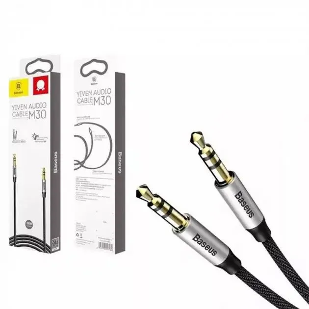 Аудіокабель Baseus Yiven Audio Cable M30 AUX 3.5mm to 3.5mm 1m