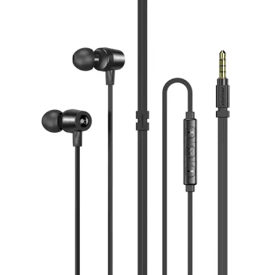 Дротові вакуумні навушники AWEI L1 Super Bass з мікрофоном (3.5 mm, чорні)
