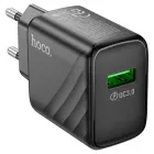 Мережевий зарядний пристрій Hoco CS21A Rich QC3.0 18W (USB-A Output) Чорний