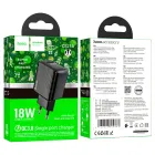 Мережевий зарядний пристрій Hoco CS21A Rich QC3.0 18W (USB-A Output) Чорний