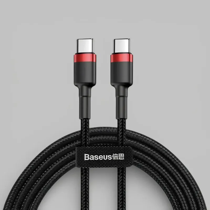 Кабель Baseus Cafule USB-C to USB-C PD 2.0 60W (1м)