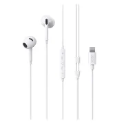 Дротові навушники XO EP79 Lightning (iP Earphone) з мікрофоном та пультом — Білі