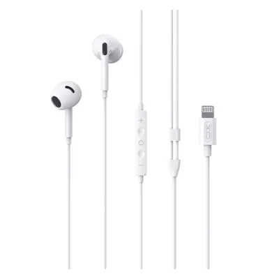 Дротові навушники XO EP79 Lightning (iP Earphone) з мікрофоном та пультом — Білі
