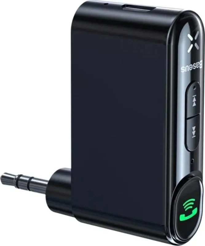 Bluetooth-адаптер Baseus BSBA-02 Wireless Audio Receiver (AUX, 3.5 мм, Bluetooth 5.0) — Чорний