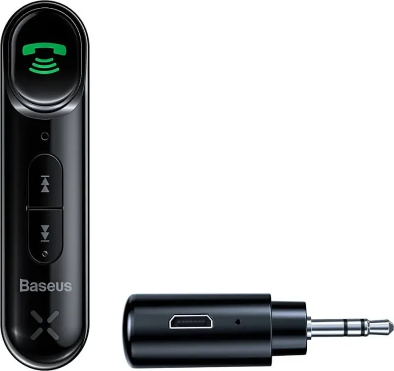 Bluetooth-адаптер Baseus BSBA-02 Wireless Audio Receiver (AUX, 3.5 мм, Bluetooth 5.0) — Чорний