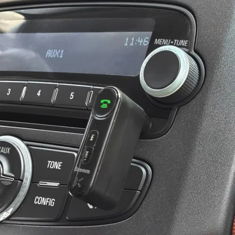 Bluetooth-адаптер Baseus BSBA-02 Wireless Audio Receiver (AUX, 3.5 мм, Bluetooth 5.0) — Чорний