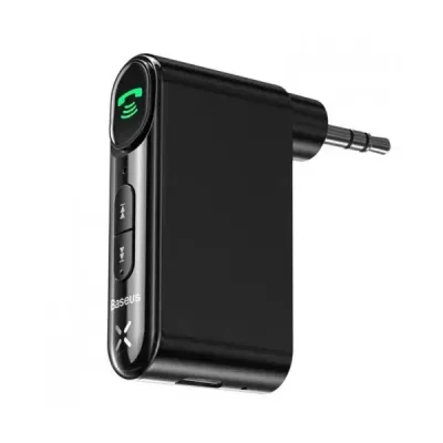 Bluetooth-адаптер Baseus BSBA-02 Wireless Audio Receiver (AUX, 3.5 мм, Bluetooth 5.0) — Чорний