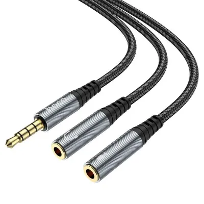 Аудіо-розгалужувач Hoco UPA21 2-in-1 Aux Splitter
