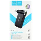Bluetooth-адаптер hoco. E58 In-Car AUX Wireless Receiver (Bluetooth 5.0, 3.5 мм, 8 год роботи) — Чорний