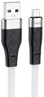 Кабель Hoco X53 Silicone USB-A -  MicroUSB 2.4A 1m White(зас.тов.)