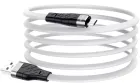 Кабель Hoco X53 Silicone USB-A -  MicroUSB 2.4A 1m White(зас.тов.)