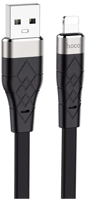 Кабель Hoco X53 Silicone USB-A -  Lightning 2.4A 1m Black