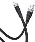 Кабель Hoco X53 Silicone USB-A -  Lightning 2.4A 1m Black