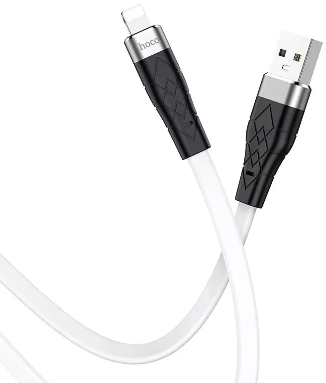 Кабель Hoco X53 Silicone USB-A -  Lightning 2.4A 1m White