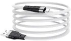 Кабель Hoco X53 Silicone USB-A -  Lightning 2.4A 1m White