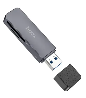 Картридер MicroSD/SD HOCO HB45 Black