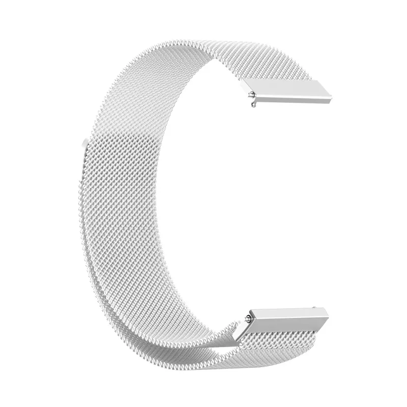 Металевий ремінець Milanese Loop для смарт-годинників 22мм Silver