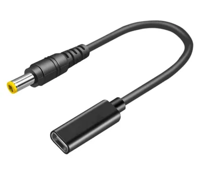 Перехідник PD Type-C (гніздо) — 5.5/2.5 (штекер) 65W