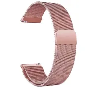 Металевий ремінець Milanese Loop для смарт-годинників 20мм Pink