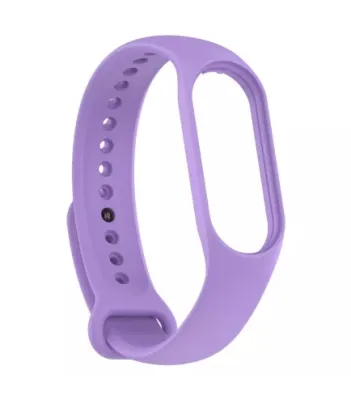 Класичний силіконовий ремінець для Xiaomi Mi Band 5/6/7 Lilac