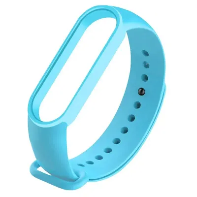 Класичний силіконовий ремінець для Xiaomi Mi Band 5/6/7 Just Blue