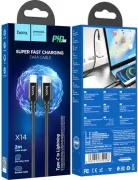Кабель Hoco X14 PD 20W USB-C to Lightning PD 20W 2m