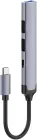 USB-C хаб (адаптер) LDNIO DS-34C 4-in-1 (USB 3.0 + 2x USB 2.0 + USB-C 2.0)