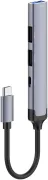 USB-C хаб (адаптер) LDNIO DS-34C 4-in-1 (USB 3.0 + 2x USB 2.0 + USB-C 2.0)