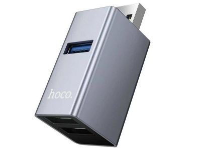 USB-конвертер (хаб) Hoco HB54 3-in-1 (USB-A to USB-A 3.0 + 2x USB-A 2.0)