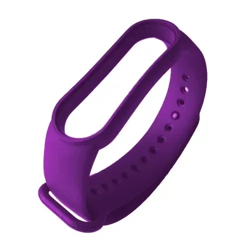 Класичний силіконовий ремінець для Xiaomi Mi Band 5/6/7 Purple