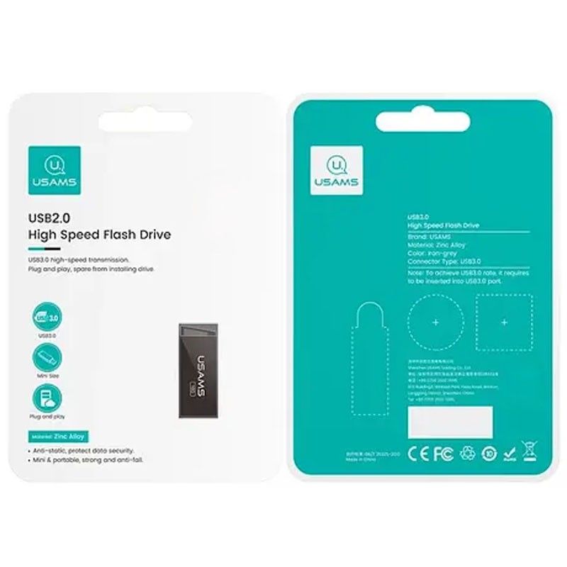 Флешка USAMS Slim Met USB 2.0 Flash Drive 4GB
