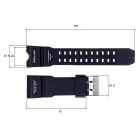 Ремінець для годинників Skmei 1155 Black