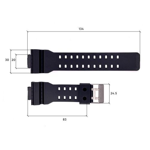 Ремінець для годинників Skmei 1688/G-SHOCK Black