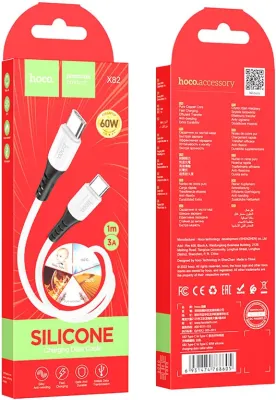 Кабель Hoco X82 Silicone USB-C to USB-C 60W 1m