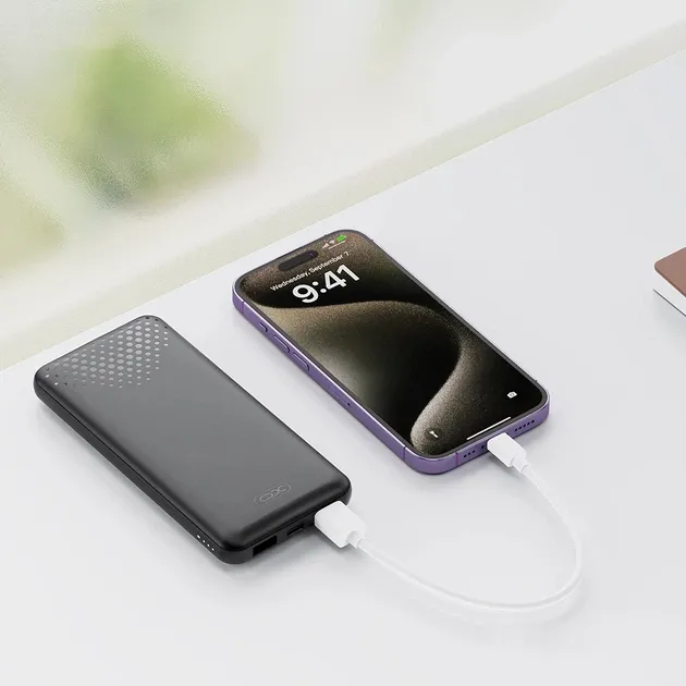 Портативний зарядний пристрій Power Bank 10000 mAh XO PB312 Black