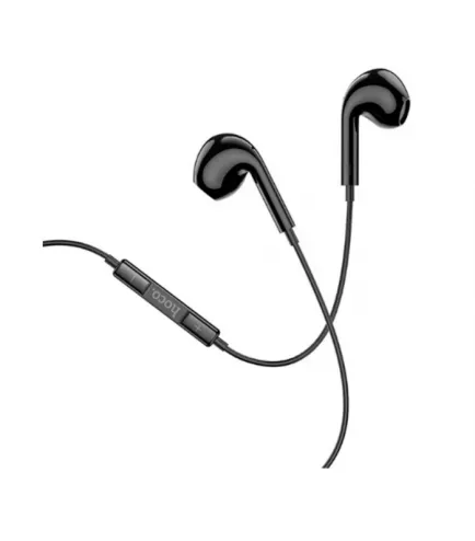 Дротові вакуумні навушники HOCO M101 Max з мікрофоном (mini-jack 3.5 mm) Black