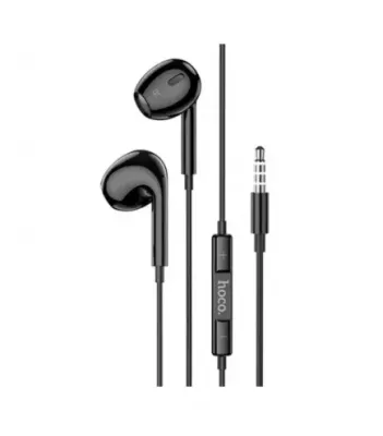Дротові вакуумні навушники HOCO M101 Max з мікрофоном (mini-jack 3.5 mm) Black