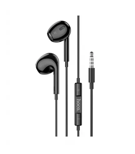 Дротові вакуумні навушники HOCO M101 Max з мікрофоном (mini-jack 3.5 mm) Black