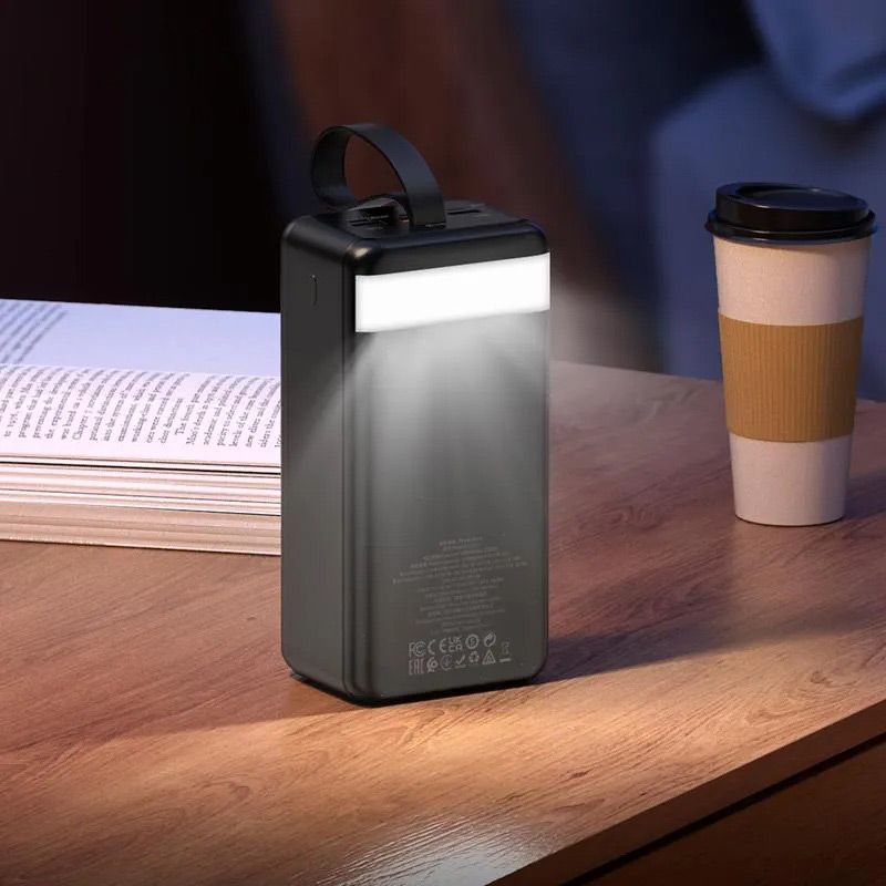 Потужний павербанк HOCO J123C 60000mAh PD20W/QC3.0 22.5W LED Black