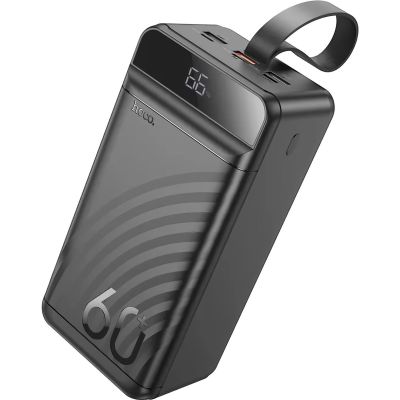Потужний павербанк HOCO J123C 60000mAh PD20W/QC3.0 22.5W LED Black