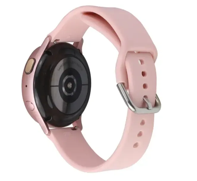 Силіконовий ремінець Soft-Touch з металевою пряжкою 20мм Pink