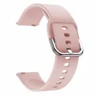 Силіконовий ремінець Soft-Touch з металевою пряжкою 20мм Pink