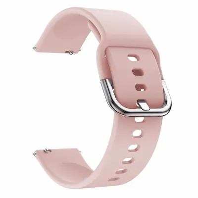 Силіконовий ремінець Soft-Touch з металевою пряжкою 20мм Pink