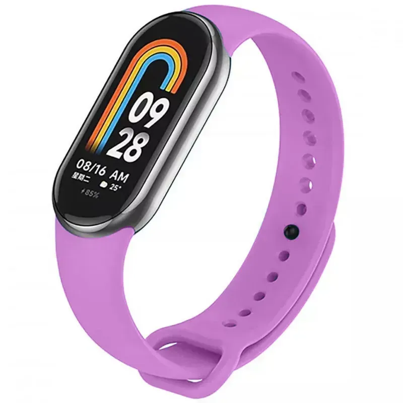 Силіконовий ремінець для Xiaomi Mi Band 8/9/10 Lilac