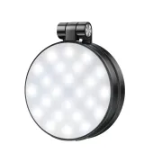 Магнітна LED-лампа для селфі XO XO-SS35 Magnetic Phone Fill Light із дзеркалом (Чорна)