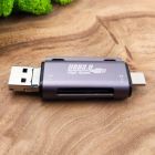 Кардридер USB 3.0/ Micro-USB/Type-C на SD/MicroSD